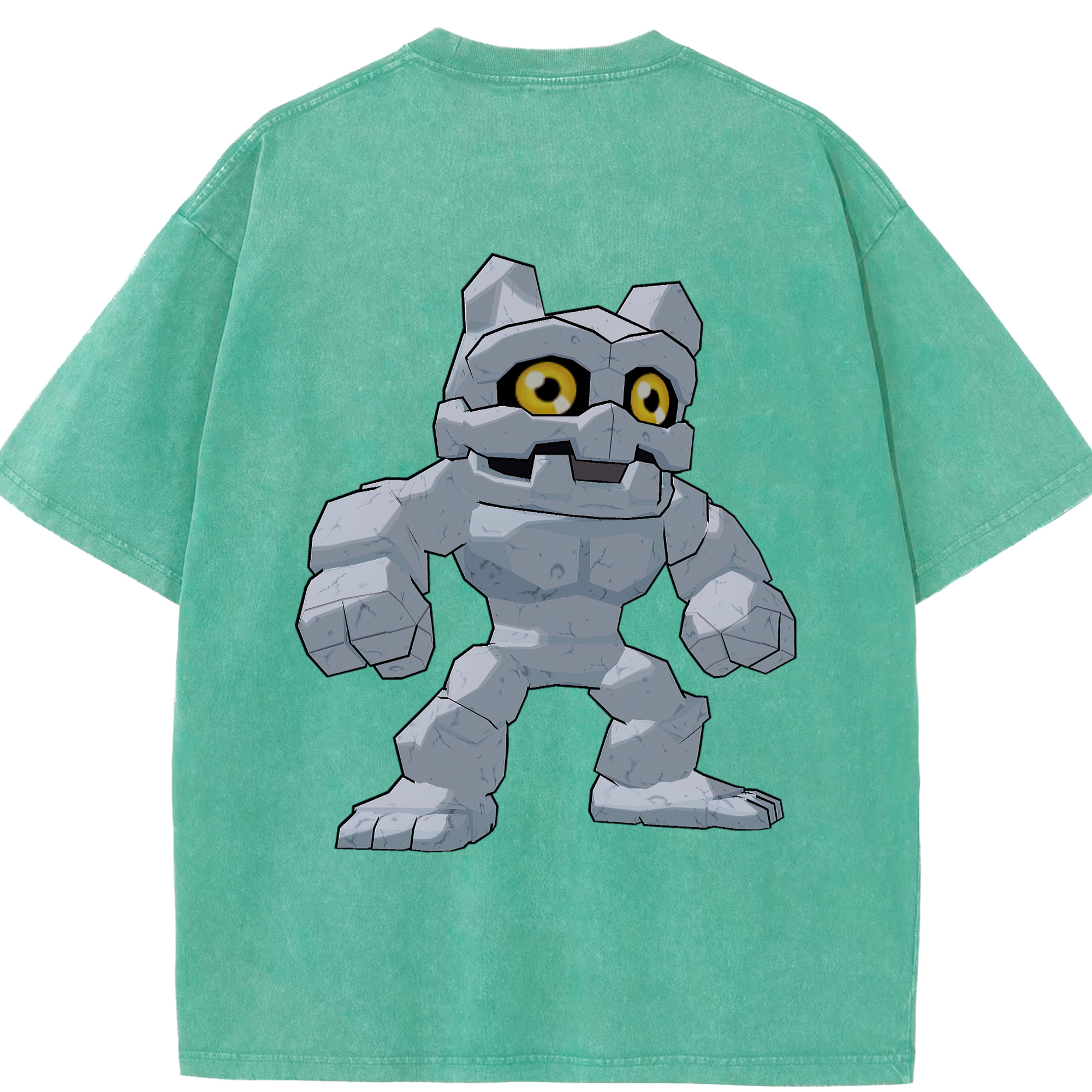 （画像用） Digimon デジタルモンスター/デジモン 綿100% ヴィンテージ風 半袖Tシャツ（背面プリント）